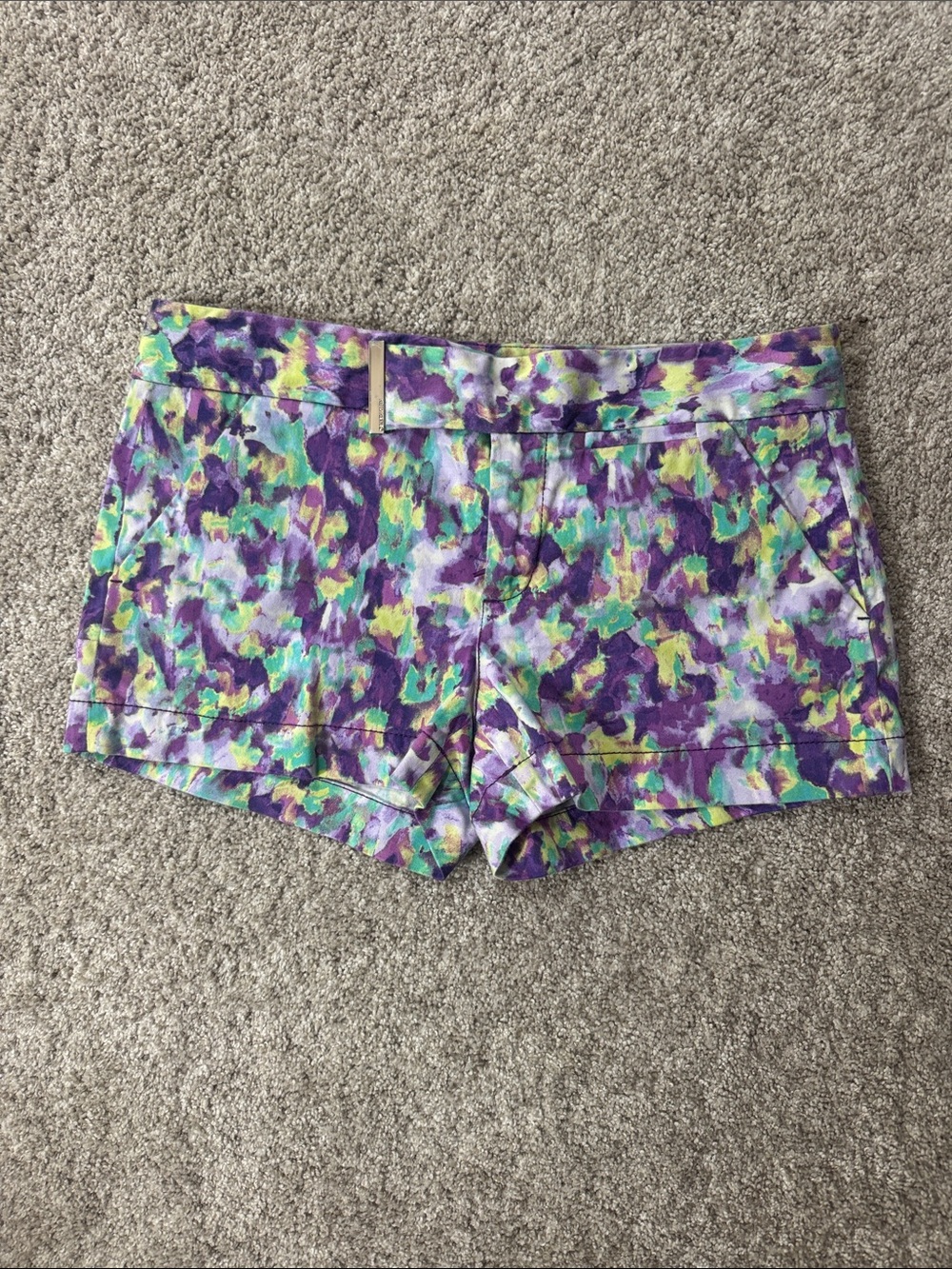 Calvin Klein Purple Floral Print Women's Shorts